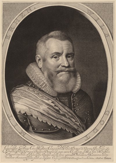 Guilherme Luís, Conde de Nassau-Beilstein de Willem Jacobsz Delff after Michiel van Miereveld