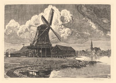 Moer a Bonte Hen de Willem Jansen (graveur) (signed by artist)