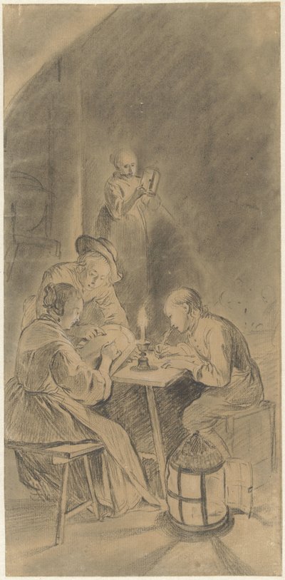 Educação à luz de velas de Willem Joseph Laquy