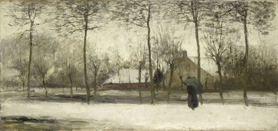 Paisagem de inverno, c.1875 (óleo sobre tela) de Willem Maris