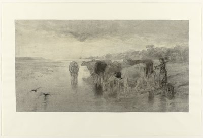 Pôr do sol de Willem Maris