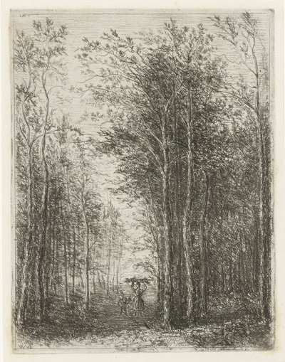 Paisagem florestal com madeireiros de Willem Matthias Jan van Dielen