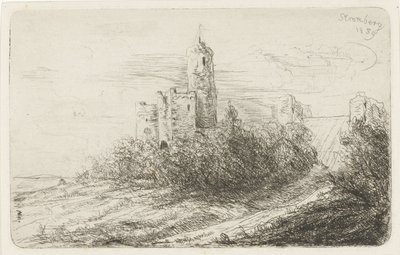 Ruínas do castelo de Stromberg de Willem Matthias Jan van Dielen