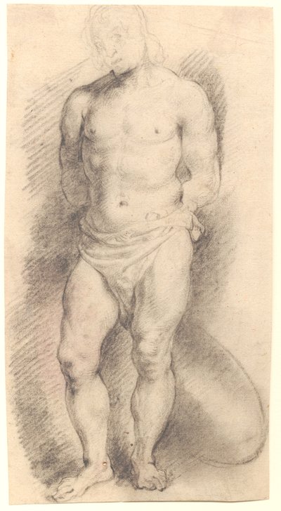 Vista frontal de uma figura masculina de Willem Panneels