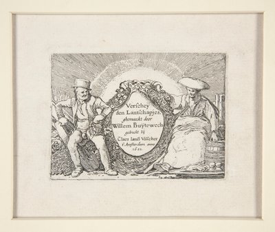 Página de título de O Conjunto das Paisagens de Willem Pietersz. Buytewech