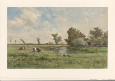 Pasto com vacas de Willem Roelofs (I)