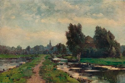 Perto de Gouda, século XIX de Willem Roelofs