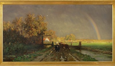 O arco-íris, c.1874-75 (pintura sobre tela) de Willem Roelofs
