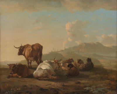 Rebanho em repouso de Willem Romeyn