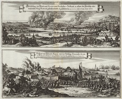 Perspectiva holandesa sobre o ataque naval no Tâmisa de Willem Schellinks