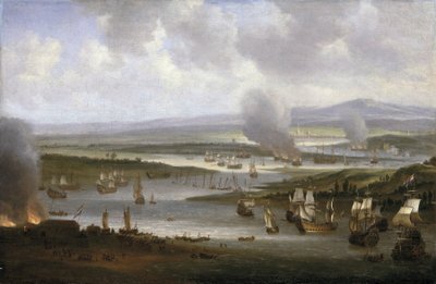 Navios holandeses no Medway (Inglaterra), junho de 1667 de Willem Schellinks
