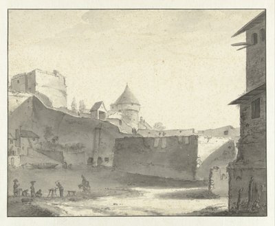 Vista da ponte sobre o Erdre em Nantes de Willem Schellinks