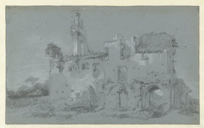Ruína da abadia de Rijnsburg de Willem Schellinks