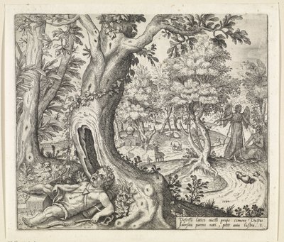Hagar e Ishmael no deserto
História de Hagar e Ishmael (título da série) de Willem Thibaut