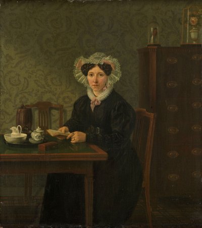 Retrato de uma mulher de Willem Uppink