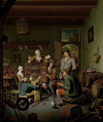 A caixa de raridade ( T Fraay Curieus). 1718 de Willem Van Mieris