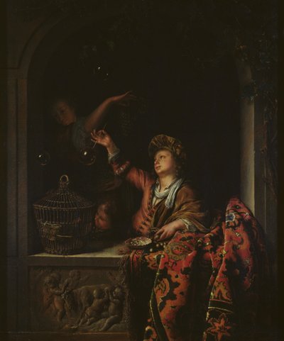 Bolhas de sabão de Willem Van Mieris
