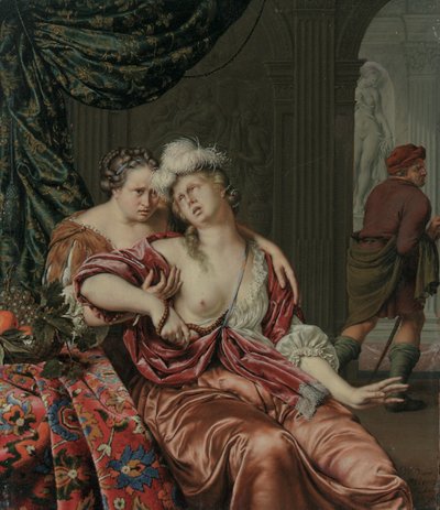 A morte de Cleópatra, 1694 de Willem Van Mieris