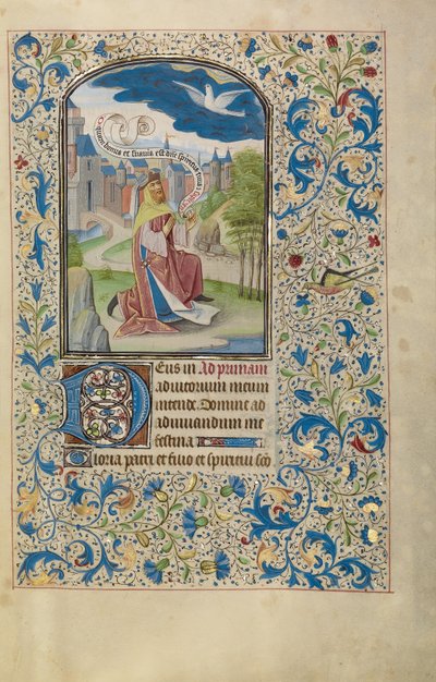 Salomo betet zum Heiligen Geist de Willem Vrelant