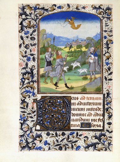 A Anunciação dos Pastores, c.1480 de Willem Vrelant