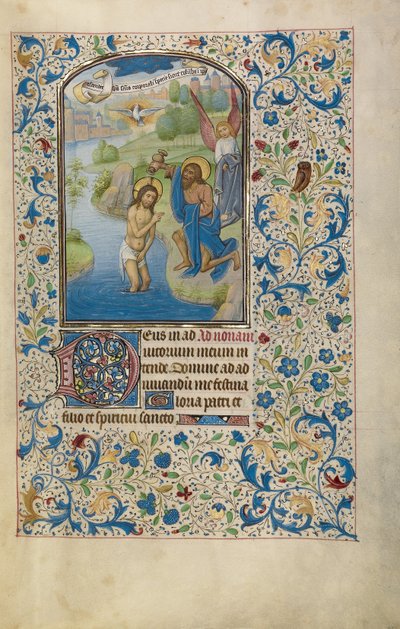 Die Taufe Christi de Willem Vrelant