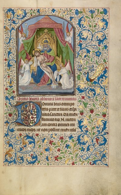 Der Gnadenthron Dreifaltigkeit de Willem Vrelant