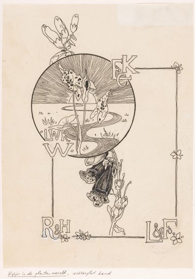 Desenho de encadernação para: Knappert, Emilie C., Views of the plant world, 1893 de Ludwig Willem Reymert Wenckebach