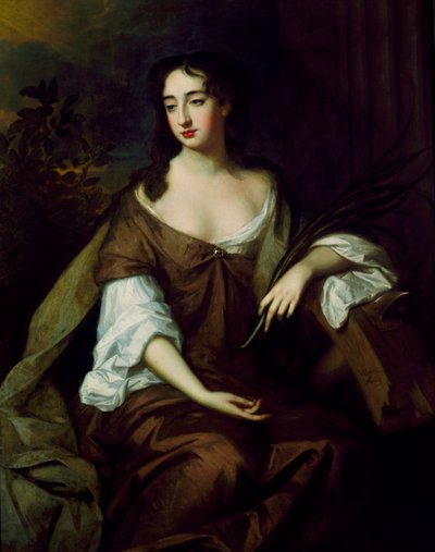 Uma Senhora como Santa Catarina (óleo sobre tela) de Willem Wissing