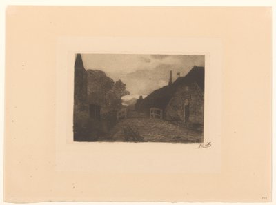 Dorpsweg em Diepenheim de Willem Witsen (signed by artist)