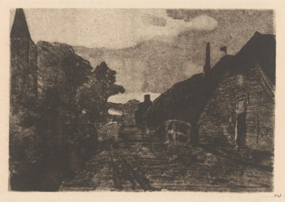 Dorpsweg em Diepenheim de Willem Witsen (signed by artist)