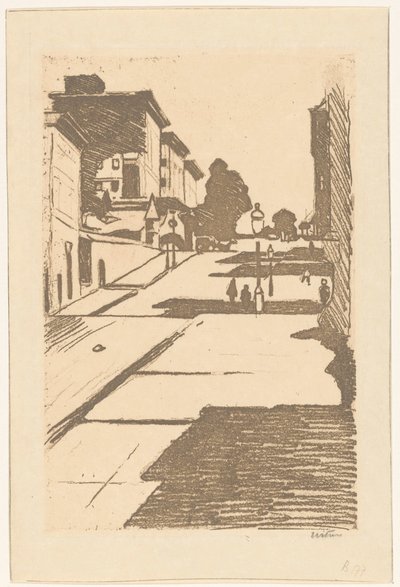 Vista da Rua Maison e do hotel Fairmont em São Francisco de Willem Witsen (signed by artist)