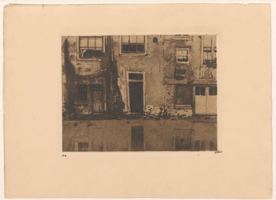 Vista de trás do Zeedijk em Amesterdão de Willem Witsen (signed by artist)
