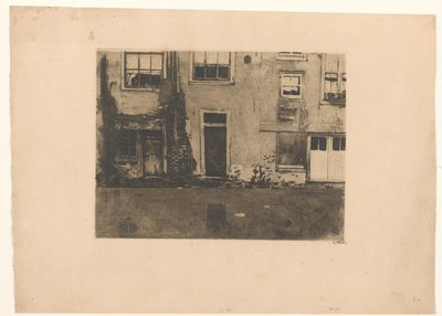 Vista da parte de trás do Zeedijk em Amsterdã de Willem Witsen (signed by artist)