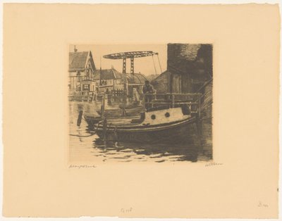 Vista da ponte levadiça entre o Kalkmarkt e o 