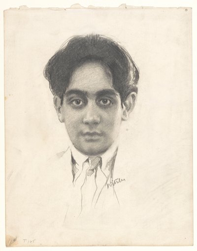 Portret de Karamjit Singh Sahib Bahadur, príncipes de Kapurthala de Willem Witsen (signed by artist)
