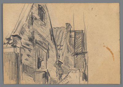 Rückfassaden der Gebäude Korte Dijkstraat 2 und 4 in Amsterdam de Willem Witsen