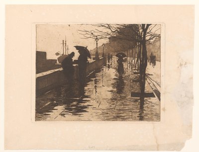 Vista de Victoria Embankment em Londres de Willem Arnoldus Witsen
