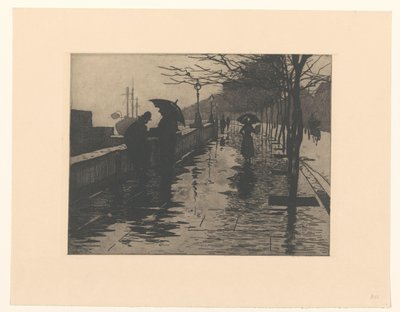 Vista de Victoria Embankment em Londres de Willem Arnoldus Witsen