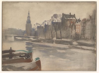 Vista sobre o Oude Schans no Montelbaanstoren de Willem Arnoldus Witsen
