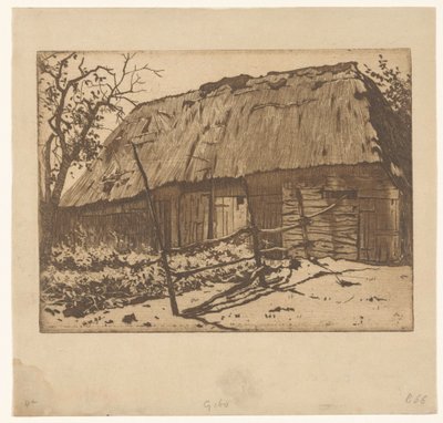 Celeiro com cerca em Brabant de Willem Arnoldus Witsen