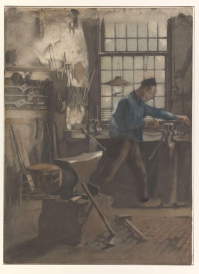 Ferreiro na sua forja de Willem Arnoldus Witsen