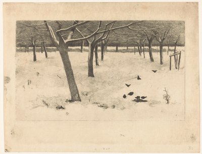 Pomar de Neve com Pássaros de Willem Arnoldus Witsen