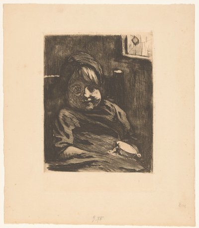 Criança sentada com uma soneca de Willem Arnoldus Witsen