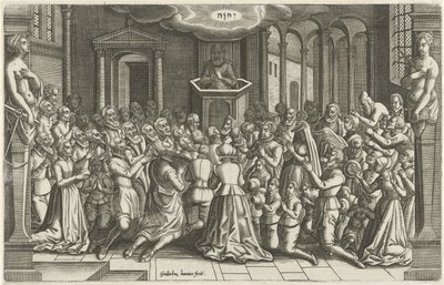 Acção de Graças numa igreja após o Socorro de Leiden
Orlers