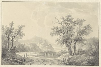 Paisagem com uma ruína à vista de Willem de Klerk
