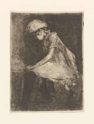 Garota de leitura (no perfil) (título original) de Willem de Zwart (signed by artist)