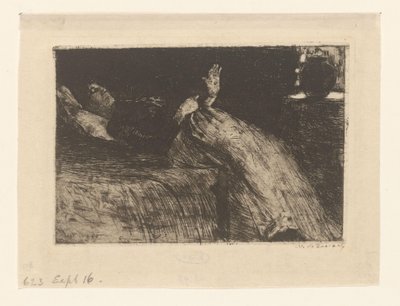 Mulher reclinada (título original) de Willem de Zwart (signed by artist)