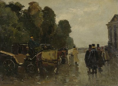 Carruagens e Coachmen à espera
Carruagens com cocheiros de espera de Willem de Zwart