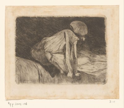 Rapariga leitora (vista por trás) (título original) de Willem de Zwart
