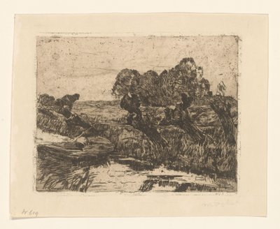 Willows on a ditch (título original) de Willem de Zwart
